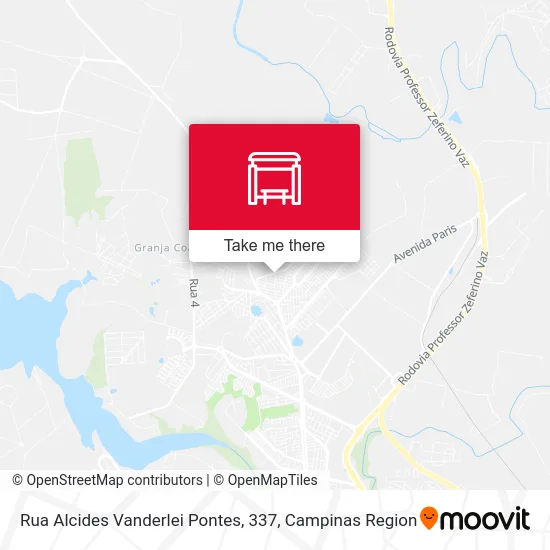 Rua Alcides Vanderlei Pontes, 337 map
