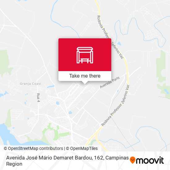 Avenida José Mário Demaret Bardou, 162 map