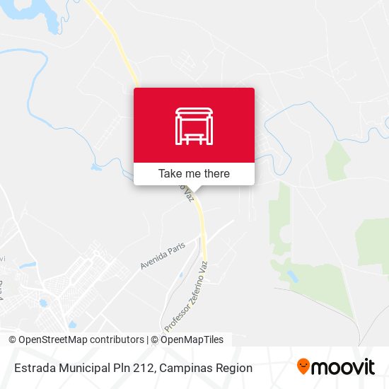 Mapa Estrada Municipal Pln 212