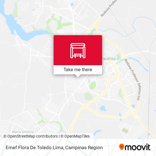 Emef Flora De Toledo Lima map
