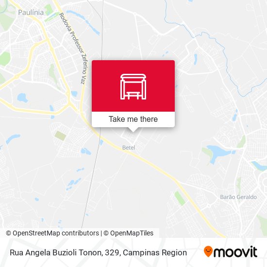 Rua Angela Buzioli Tonon, 329 map
