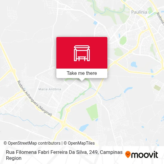 Rua Filomena Fabri Ferreira Da Silva, 249 map