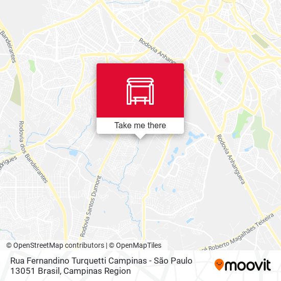 Rua Fernandino Turquetti Campinas - São Paulo 13051 Brasil map