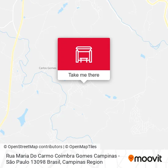 Rua Maria Do Carmo Coimbra Gomes Campinas - São Paulo 13098 Brasil map