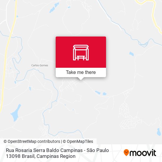 Rua Rosaria Serra Baldo Campinas - São Paulo 13098 Brasil map