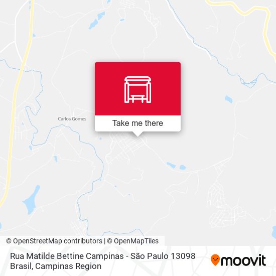 Rua Matilde Bettine Campinas - São Paulo 13098 Brasil map