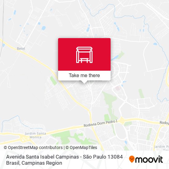 Avenida Santa Isabel Campinas - São Paulo 13084 Brasil map