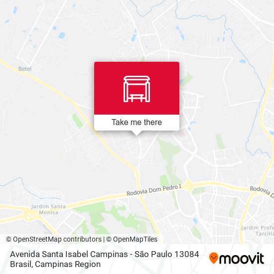 Avenida Santa Isabel Campinas - São Paulo 13084 Brasil map