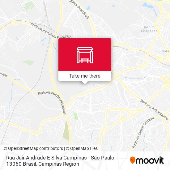 Rua Jair Andrade E Silva Campinas - São Paulo 13060 Brasil map