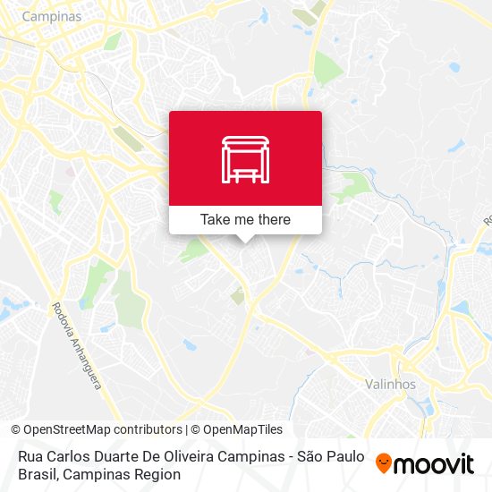 Rua Carlos Duarte De Oliveira Campinas - São Paulo Brasil map