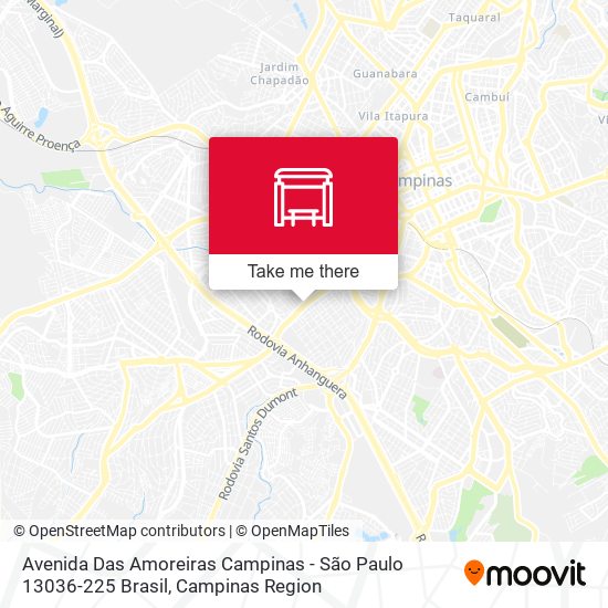 Avenida Das Amoreiras Campinas - São Paulo 13036-225 Brasil map