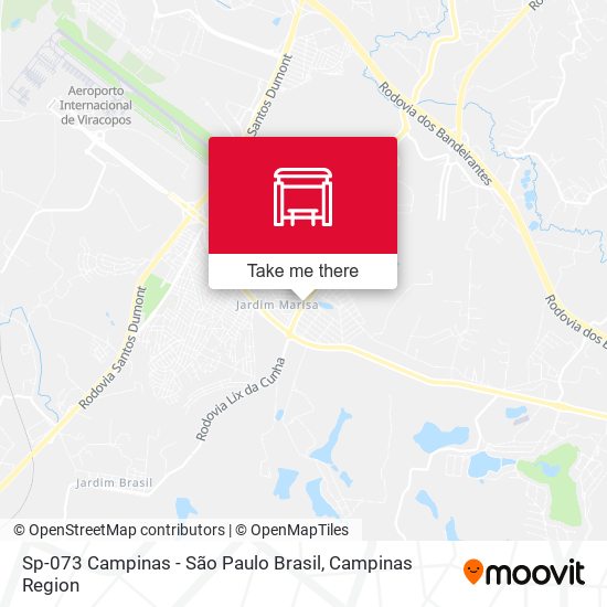 Sp-073 Campinas - São Paulo Brasil map