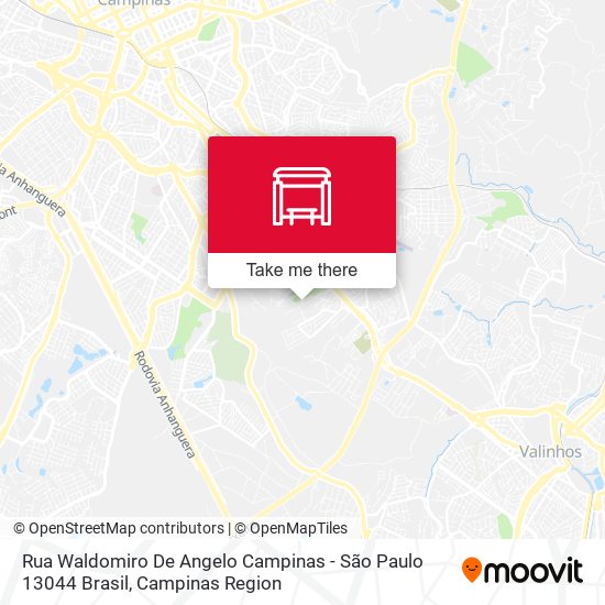 Rua Waldomiro De Angelo Campinas - São Paulo 13044 Brasil map