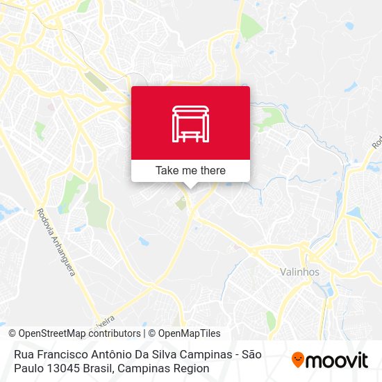 Rua Francisco Antônio Da Silva Campinas - São Paulo 13045 Brasil map