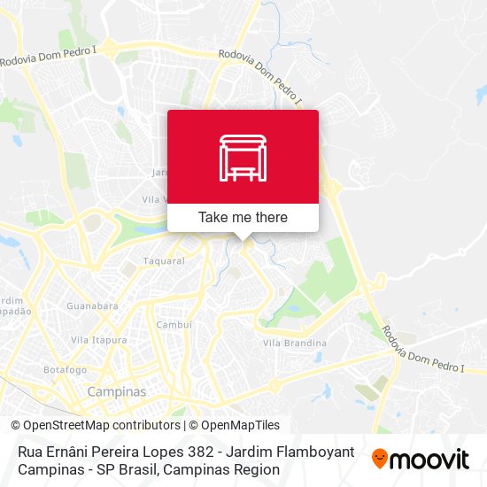 Rua Ernâni Pereira Lopes 382 - Jardim Flamboyant Campinas - SP Brasil map