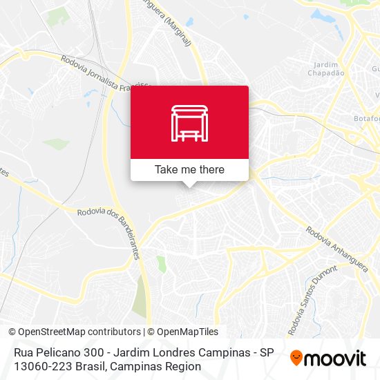 Rua Pelicano 300 - Jardim Londres Campinas - SP 13060-223 Brasil map