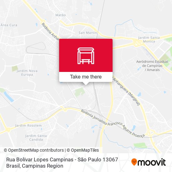 Rua Bolívar Lopes Campinas - São Paulo 13067 Brasil map