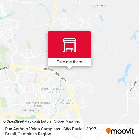Rua Antônio Veiga Campinas - São Paulo 13097 Brasil map