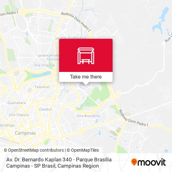 Av. Dr. Bernardo Kaplan 340 - Parque Brasília Campinas - SP Brasil map