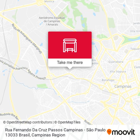 Rua Fernando Da Cruz Passos Campinas - São Paulo 13033 Brasil map