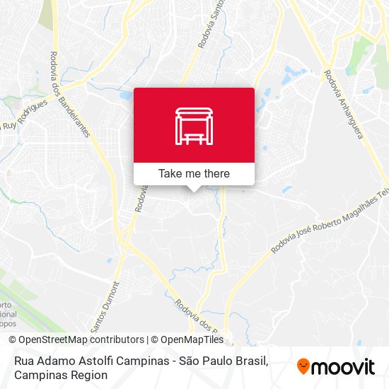 Rua Adamo Astolfi Campinas - São Paulo Brasil map