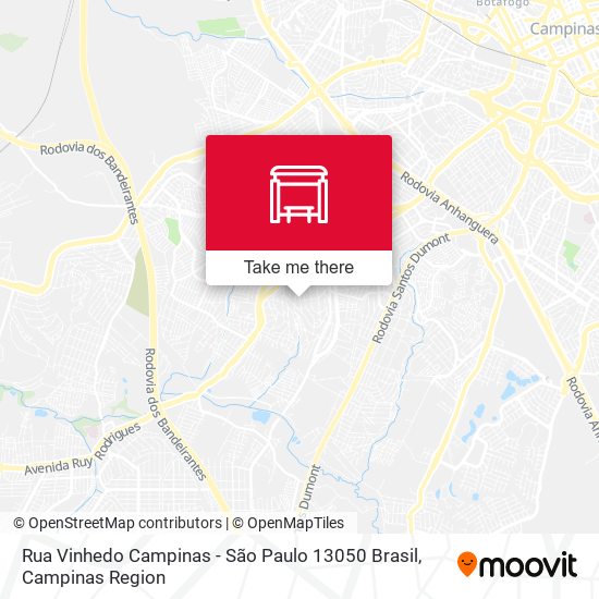 Rua Vinhedo Campinas - São Paulo 13050 Brasil map
