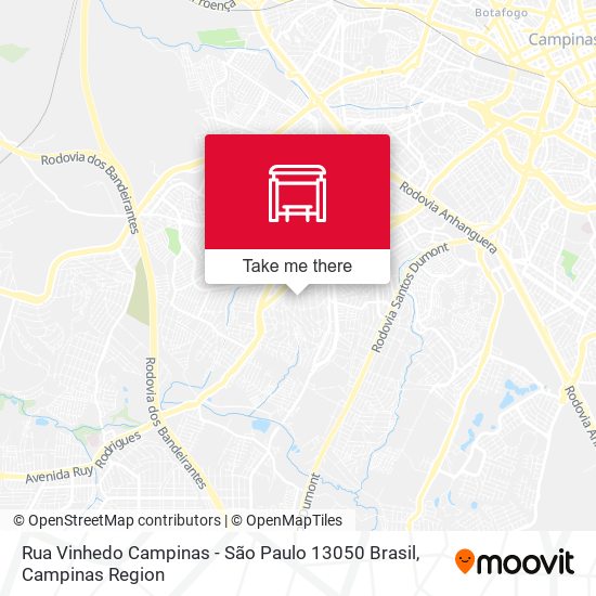 Rua Vinhedo Campinas - São Paulo 13050 Brasil map
