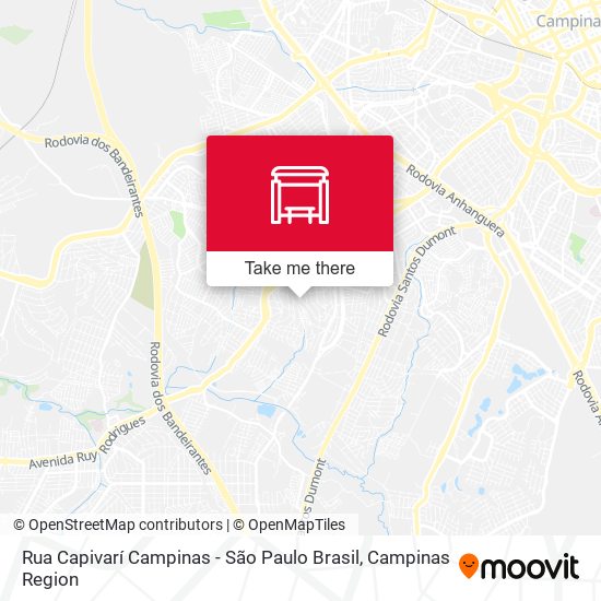 Rua Capivarí Campinas - São Paulo Brasil map