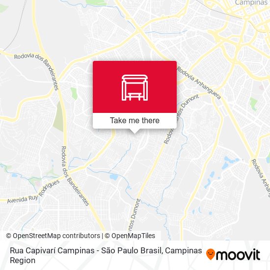 Rua Capivarí Campinas - São Paulo Brasil map
