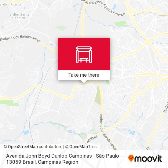 Avenida John Boyd Dunlop Campinas - São Paulo 13059 Brasil map