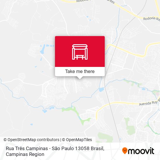Rua Três Campinas - São Paulo 13058 Brasil map