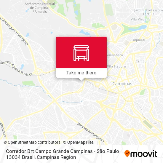 Corredor Brt Campo Grande Campinas - São Paulo 13034 Brasil map