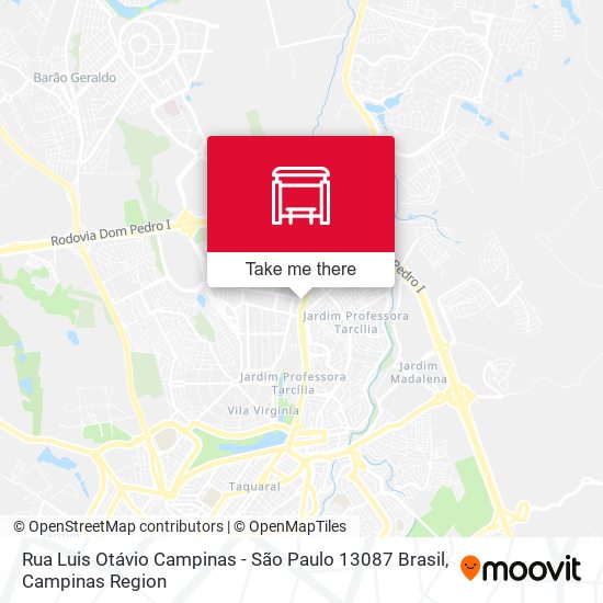 Rua Luis Otávio Campinas - São Paulo 13087 Brasil map