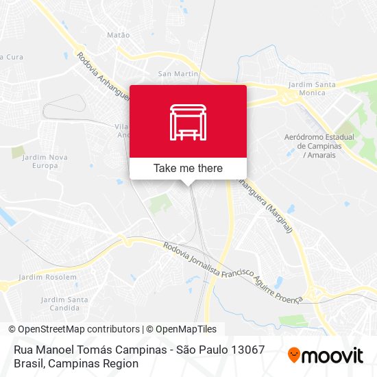 Rua Manoel Tomás Campinas - São Paulo 13067 Brasil map