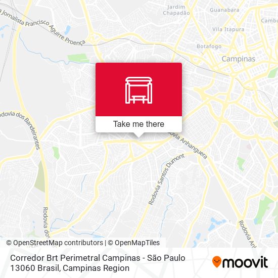 Corredor Brt Perimetral Campinas - São Paulo 13060 Brasil map