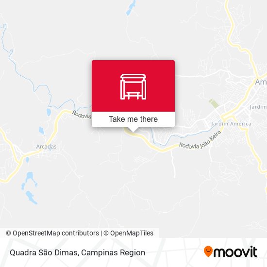 Quadra São Dimas map