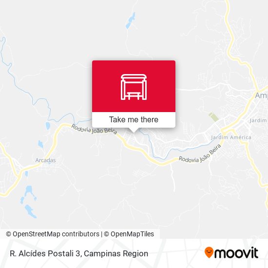 R. Alcídes Postali 3 map