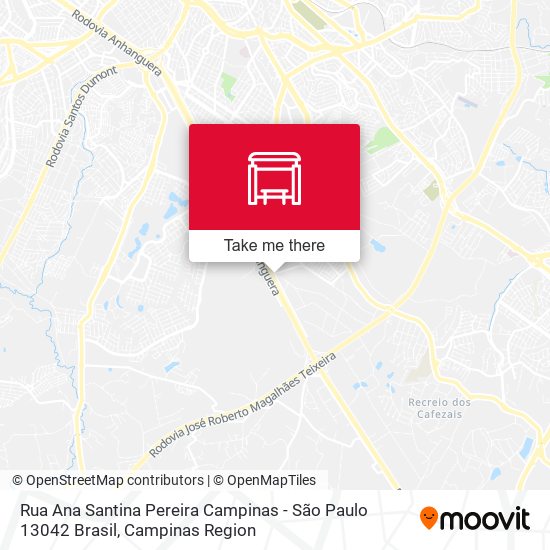 Rua Ana Santina Pereira Campinas - São Paulo 13042 Brasil map