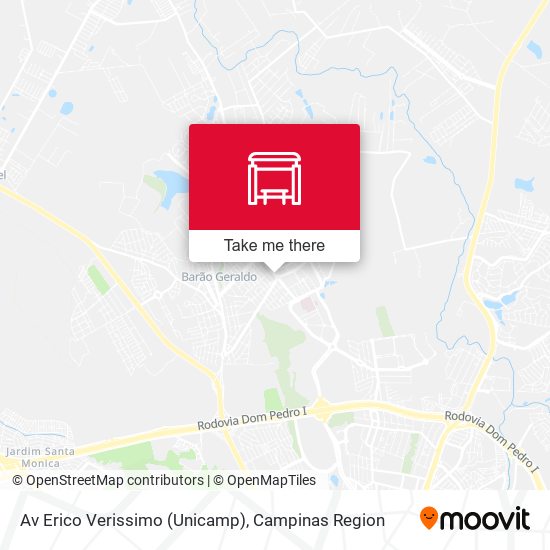 Av Erico Verissimo (Unicamp) map