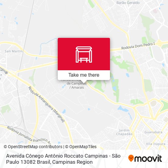 Avenida Cônego Antônio Roccato Campinas - São Paulo 13082 Brasil map