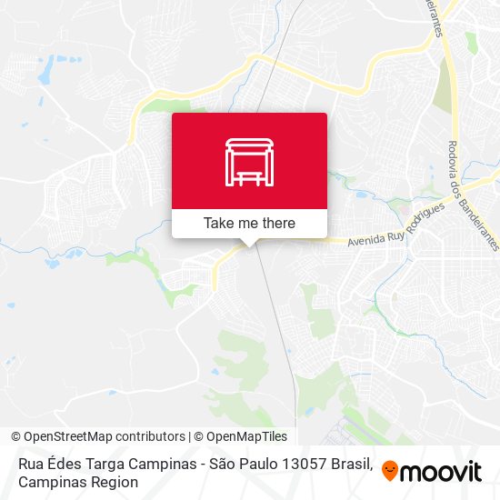 Rua Édes Targa Campinas - São Paulo 13057 Brasil map