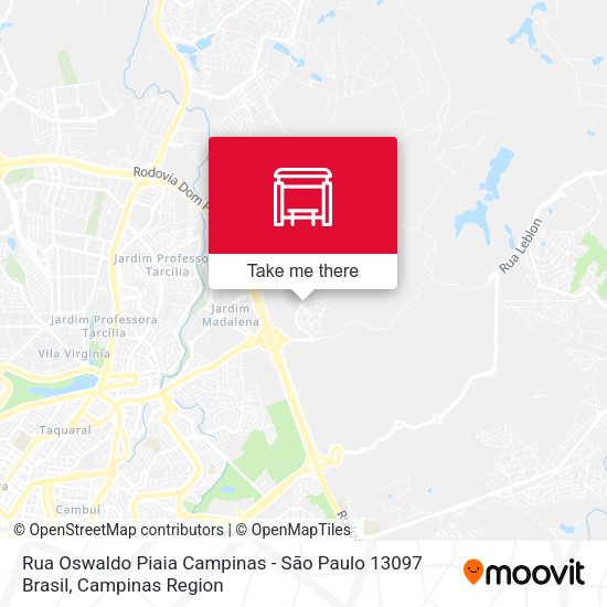 Rua Oswaldo Piaia Campinas - São Paulo 13097 Brasil map
