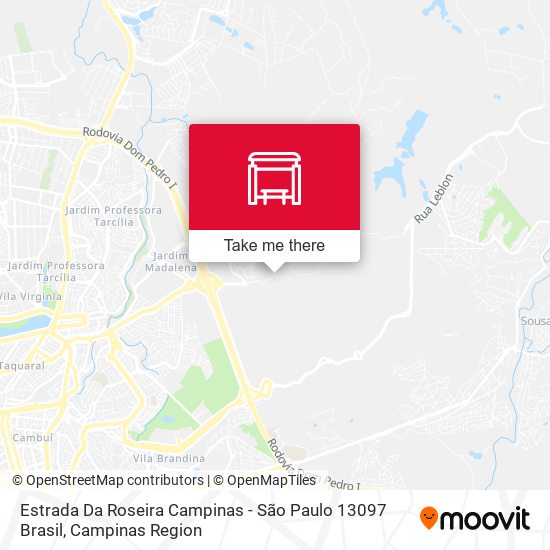 Estrada Da Roseira Campinas - São Paulo 13097 Brasil map