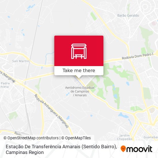Estação De Transferência Amarais (Sentido Bairro) map