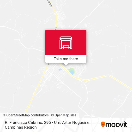 R. Francisco Cabrino, 295 - Um, Artur Nogueira map