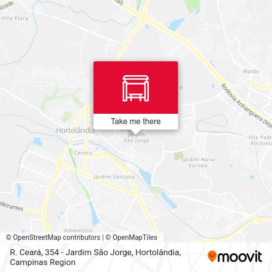 R. Ceará, 354 - Jardim São Jorge, Hortolândia map