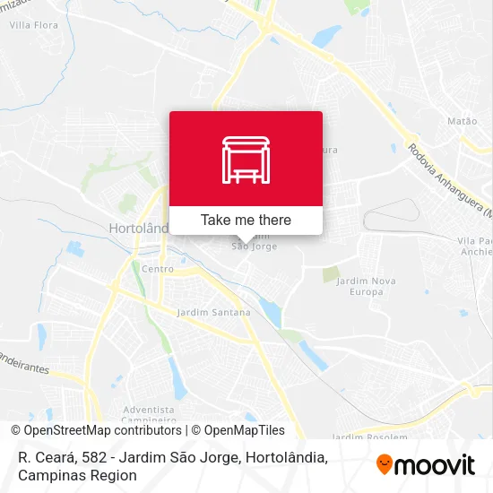 R. Ceará, 582 - Jardim São Jorge, Hortolândia map
