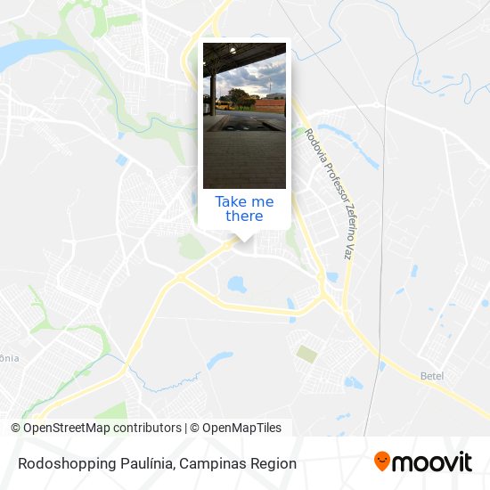 Mapa Rodoshopping Paulínia