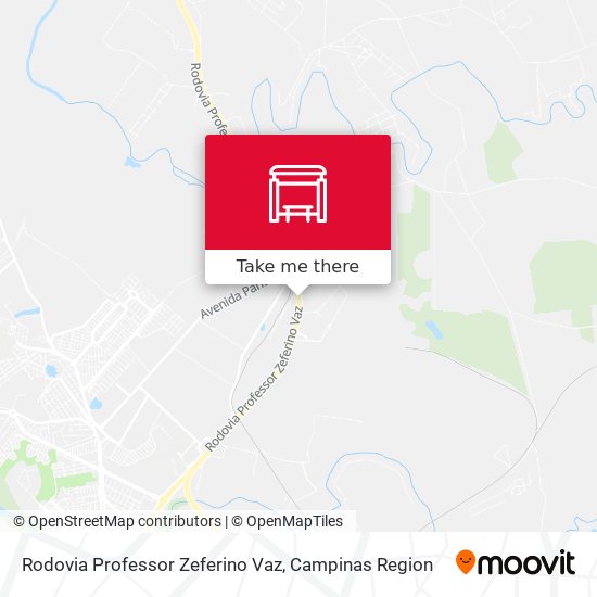 Rodovia Professor Zeferino Vaz map