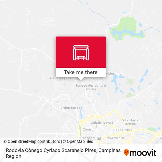 Rodovia Cônego Cyriaco Scaranelo Pires map